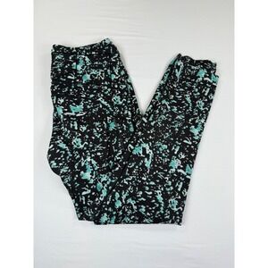 Lululemon Fast and Free High-Rise Tight 25 Teal Black Splatter Print Leggings